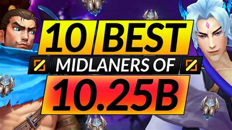 10 BEST MID Champions To MAIN And RANK UP In 10 25b MidLane Tips For