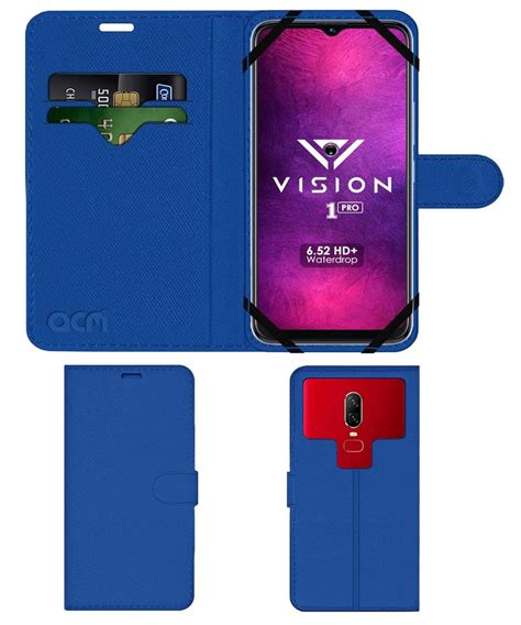 Acm Strap Leather Flip Case Compatible With Itel Vision 1 Pro Mobile