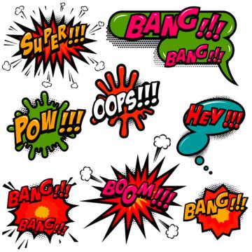 Comic Speech Bubbles Vector Design Images Comic Bubble Boom Speech