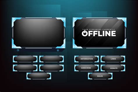 Live Gaming Overlay Vector Template Graphic by IftiDigital · Creative ...