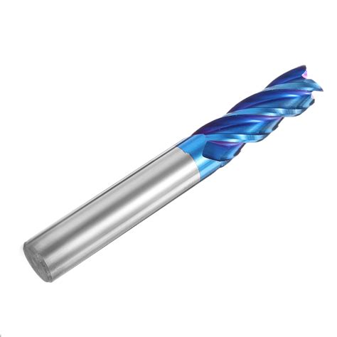 New Drillpro Hrc Tungsten Carbide Flutes Milling Cutter Mm Blue