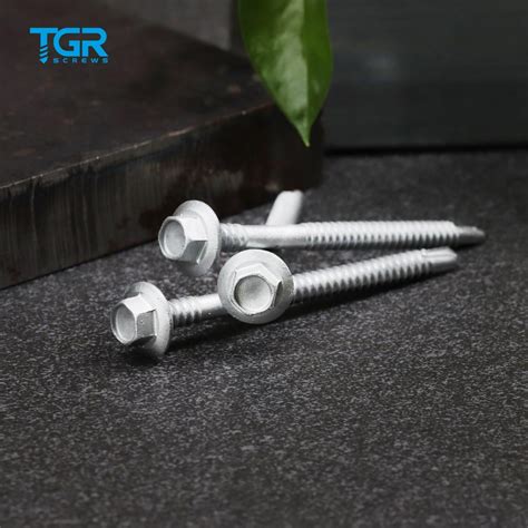 Tgr Tsingri Hex Flange Washer Head Double Thread Self Drilling Screws