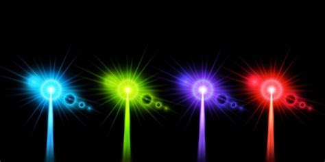 Premium Vector Laser Beam Set Illustration