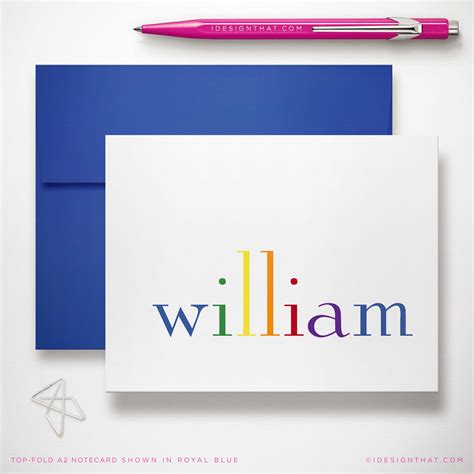 Personalized Kids Stationery Set Of Cute Notecards Baby Etsy Uk