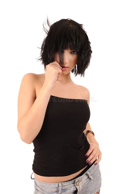 Surprised Business Latina Woman Stock Image Image Of Female Brunette