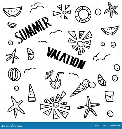 Concepto De Las Vacaciones De Verano Ilustraci N Del Vector Ilustraci N