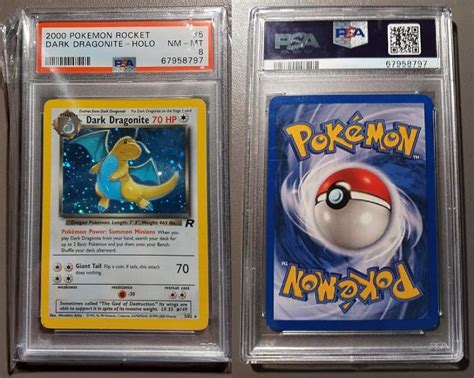 Pok Mon Dark Dragonite Holo Team Rocket Psa Vintage