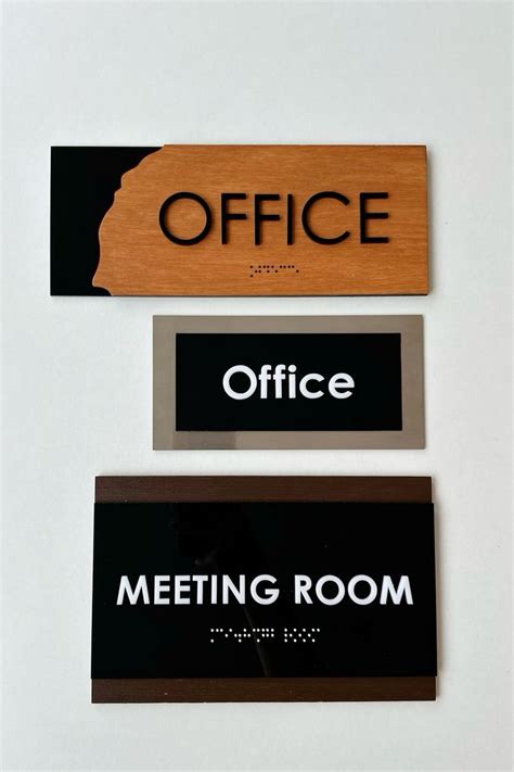 Customize Your Workspace Stunning Custom Office Door Signs Ideas In