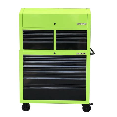Kobalt 43.6-in W x 63.4-in H 12 Ball-bearing Steel Tool Chest Combo ...