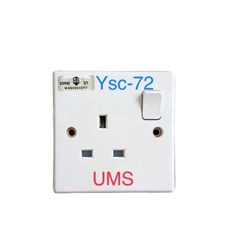 Ums 2913a 13a 1 Gang Switch Socket Outlet Sirim Shopee Malaysia