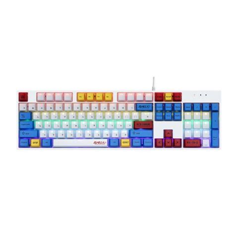 Zeus X Gundam Rgb Backlit Mechanical Gaming Keyboard Keys Blue