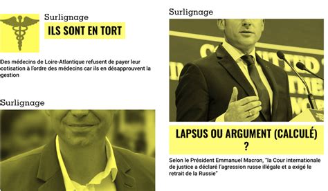 Cette Semaine Chez Les Surligneurs L Erreur D E Macron Sur L