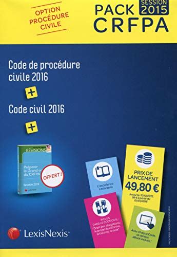 Pack Crfpa Civil Code Civil Code De Procedure Civile