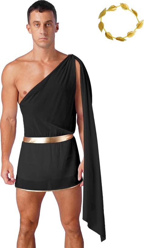 Nyeemya Mens Greek God Clothing Roman Toga Ancient Caesar Outfits One