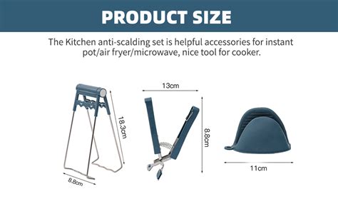 Amazon Kitchen Anti Scalding Set Hot Plate Gripper Bowl Gripper Clips Silicone Pot