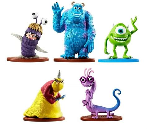 Disney Pixar Monsters Inc Action Figures Sulley Boo Roz Randall And Mike Set5 New 2069341132