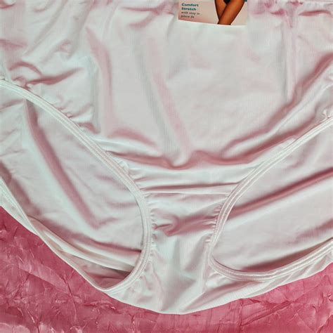 Sheer Panties Shiny Silky Satin Nylon Gusset Sz 5xl 12 Sissy Sexy