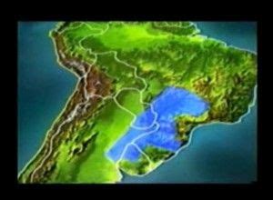 An Image Of A Satellite Map Of The Country Of South America In Green