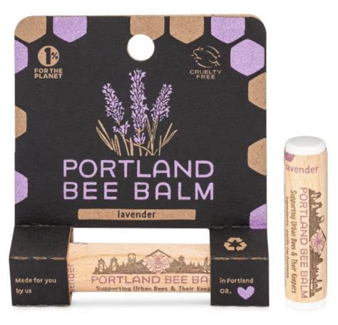 Portland Bee Balm Lavender Beeswax Based Lip Balm 1 Ct Fred Meyer