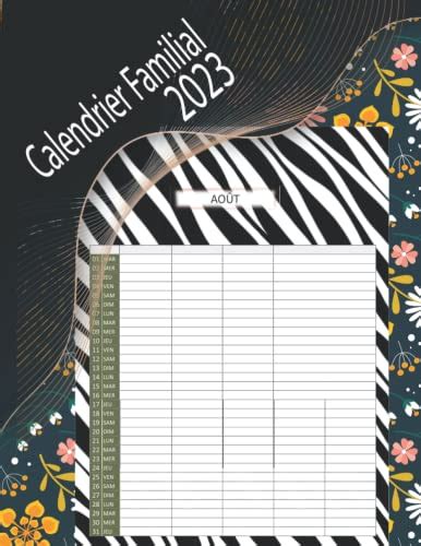 Calendrier Familial 2023 Cahier Organiseur de la Famille Organisée du