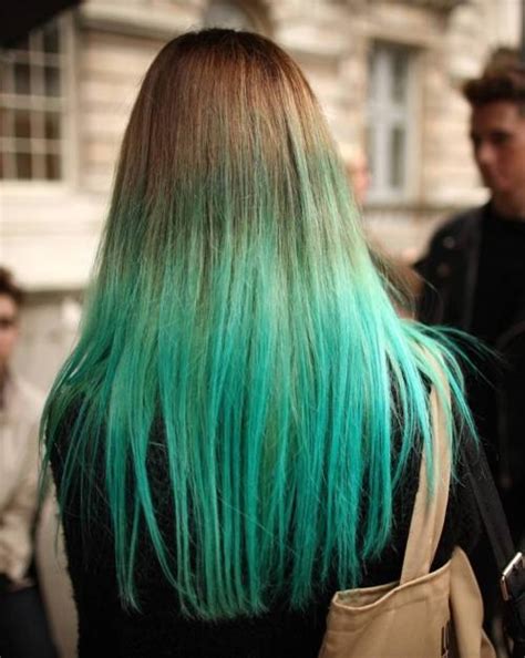 Brown And Green Ombre Hair