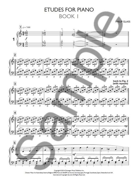 Philip Glass Piano Sheet Music Buy Sheet Music Online