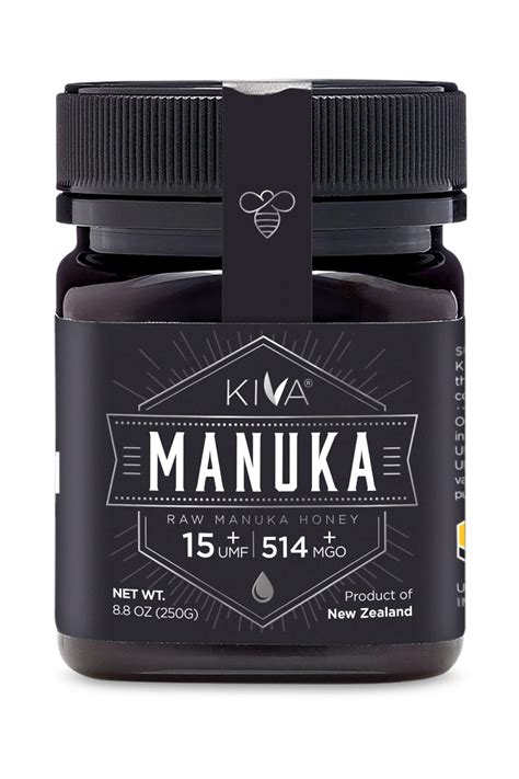 Buy Kiva Raw Manuka Honey Certified UMF 15 MGO 514 100 Pure