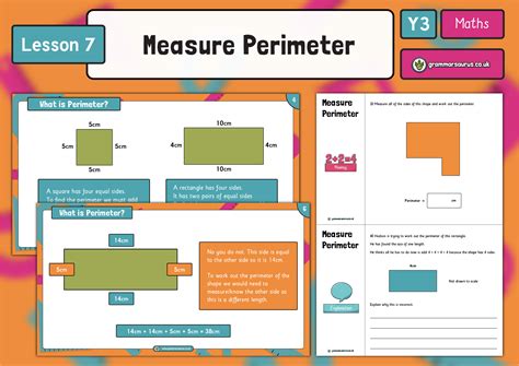 Year 3 Length And Perimeter Measure Perimeter Lesson 7 Grammarsaurus