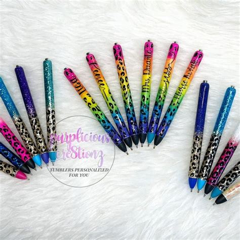 Glitter Pens Custom Personalized Inkjoy Glitter Pen Etsy