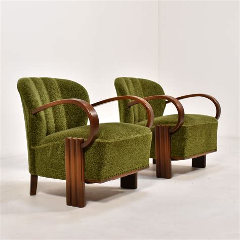 Pair Of Art Deco Lounge Chairs The Netherlands 1920s 226875