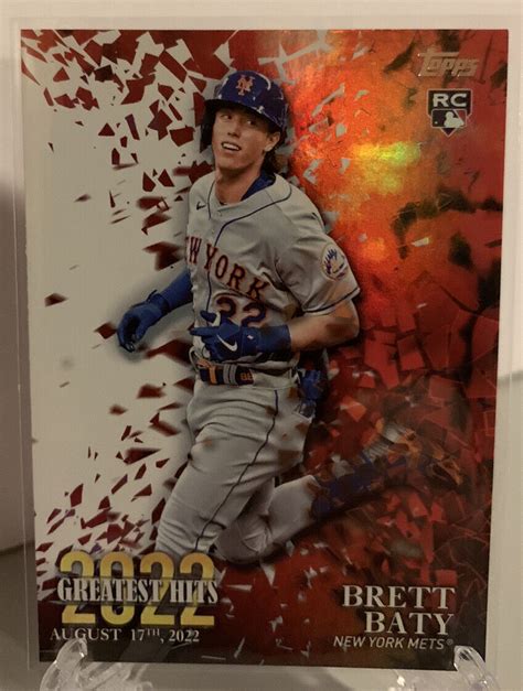 Mavin Brett Baty 2023 Topps Series 1 Greatest Hits 2022 Rookie Card