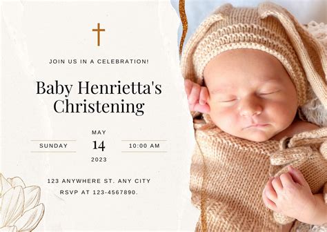 Christening Invitation Card Maker Free Download