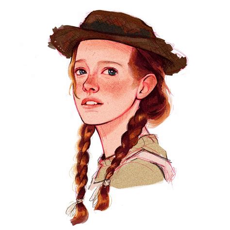 Illustration — Camellia Jiles Anne Shirley Anne Of Green Gables Gilbert And Anne