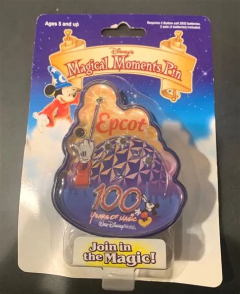 Disney Wdw Magical Moments 100 Years Of Magic Epcot Light Up Pin £1422