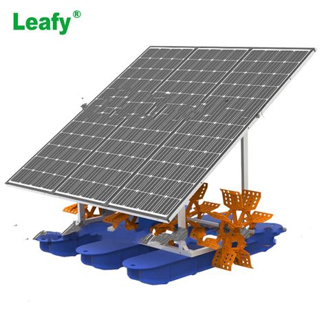 High Efficiency Fish Shrimp Farming Solar Panel Paddle Wheel Aerator