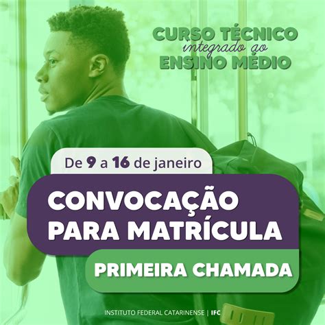 Matrículas Dos Aprovados Nos Cursos Técnicos Integrados Ao Ensino Médio