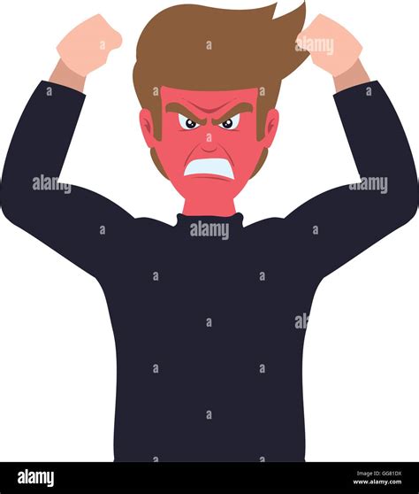 Cartoon Of Angry Man High Resolution Stock Photography And Images Alamy