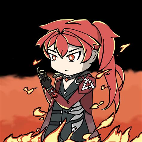 Drew Diluc In His Red Dead Of Night Outfit Rgenshinimpact