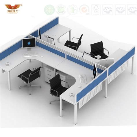 Navy Style Person Seats Work Station With Desktop Partition Hy