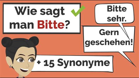 Deutsch lernen Synonyme für bitte Wortschatz How to say You re