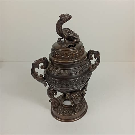 Brule Encens Oriental En Bronze Brocante Oplus Anglet