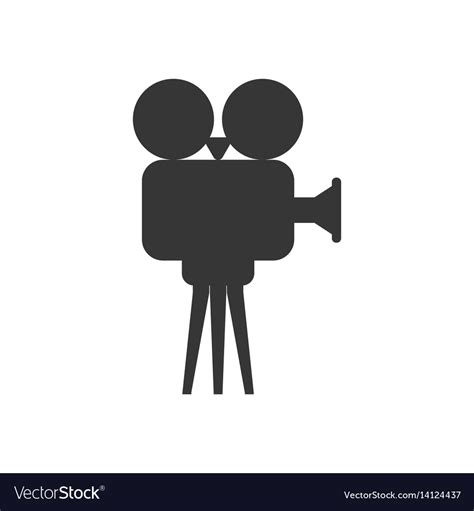 Video Projector Silhouette Royalty Free Vector Image