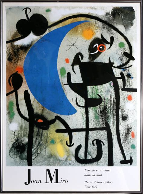 Femme Et Oiseux Dans La Nuit Joan Miro X Contemporary Prints