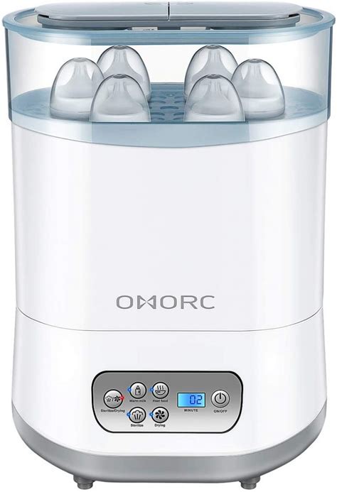 OMORC Baby Bottle Steriliser and Dryer 600W, 5-in-1 Multifunctional ...