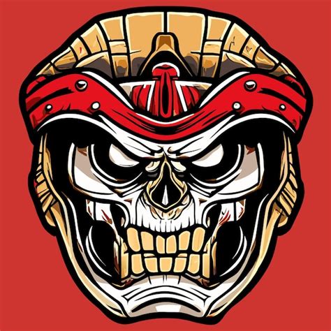 Dark And Eerie Skull Style Mask Design Premium Ai Generated Vector