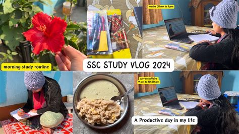 Ssc Study Vlog Ssc Cgl Aspirants Life Hour Study Routine A