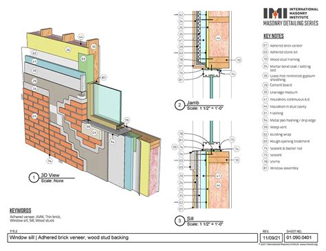 detail window framing section