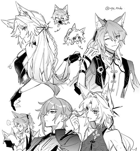 Feixiao Jiaoqiu And Moze Honkai And More Drawn By Nagatani Ngt