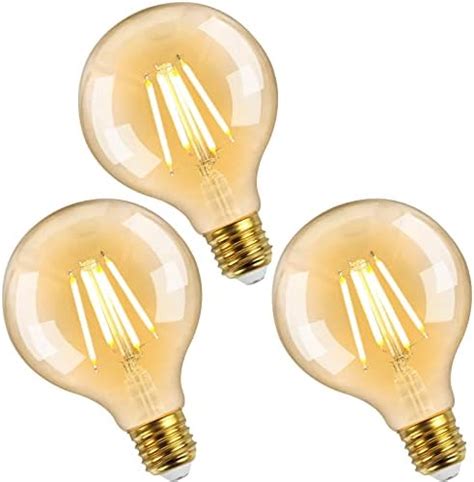 Enuotek Vintage G95 Large Globe Led Filament Light Bulb 6w 650lm E27