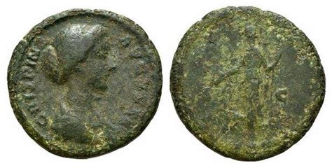Crispina Augusta 178 182 Æ As Rome R Juno Roman Imperial Coins